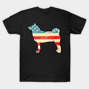 American Flag Shiba Inu T-Shirt